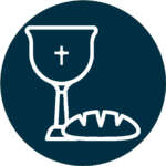 Icône représentant la communion eucharistique